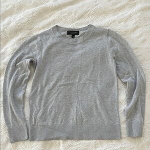 Banana Republic Gray Crewneck Forever Sweater